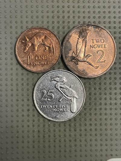 2025年第150场各国散币拍卖（总第150场） - 赞比亚3枚