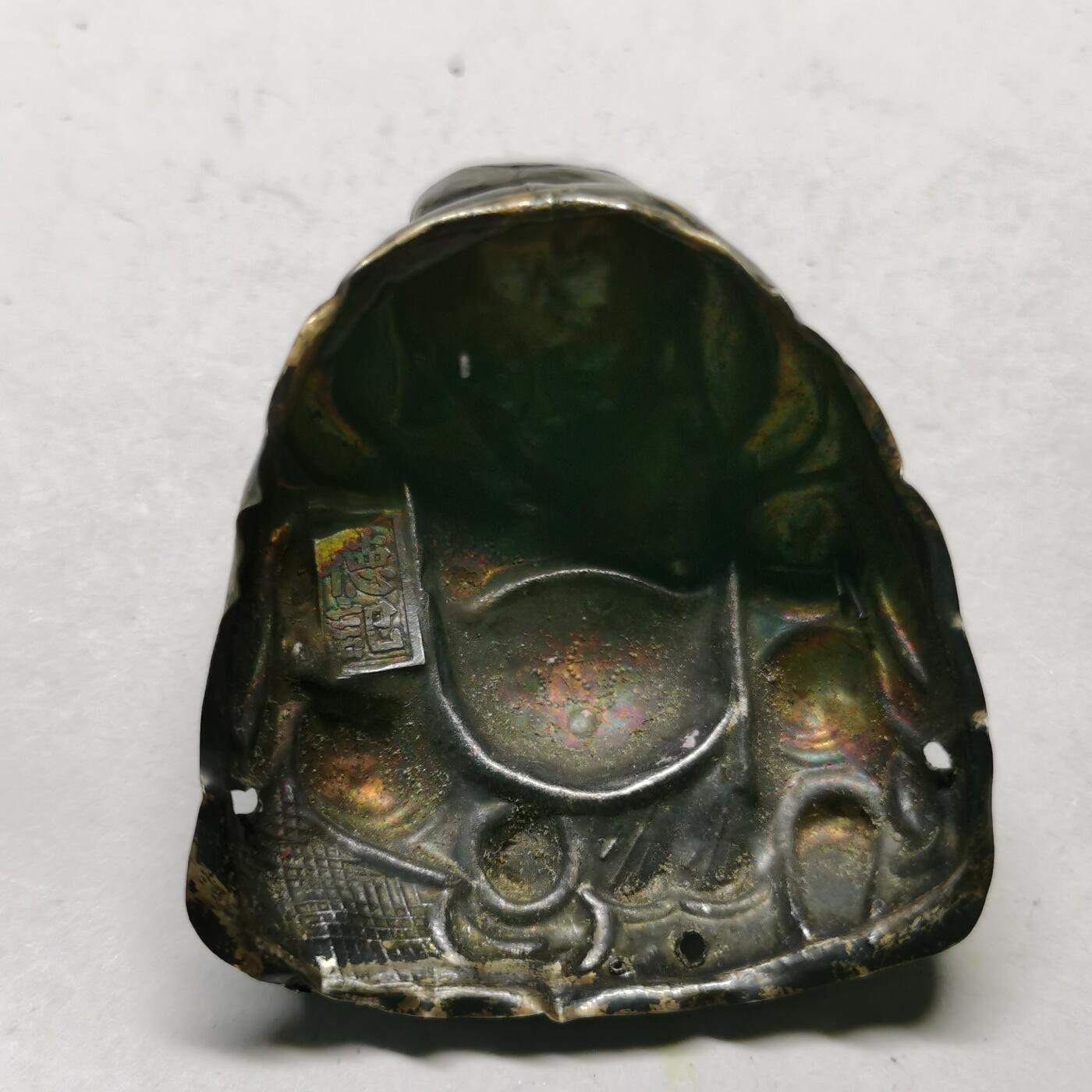 杂件专场91期 清代老银大号佛公，德记款