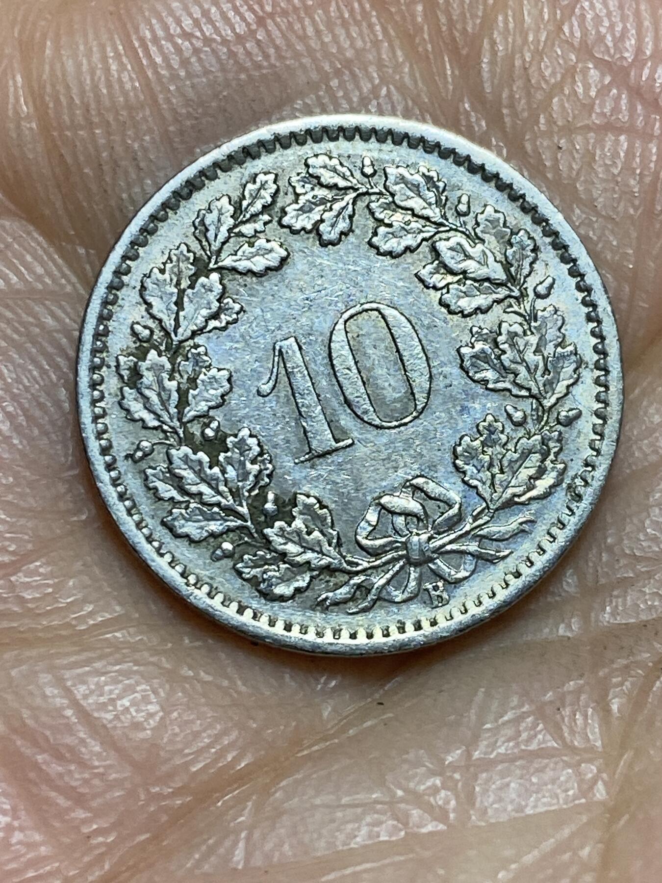 2026年第一场(总第一百七十场）外国好品散币场(免佣金) 瑞士🇨🇭1969年10拉彭(第二版，B标伯尔尼造)