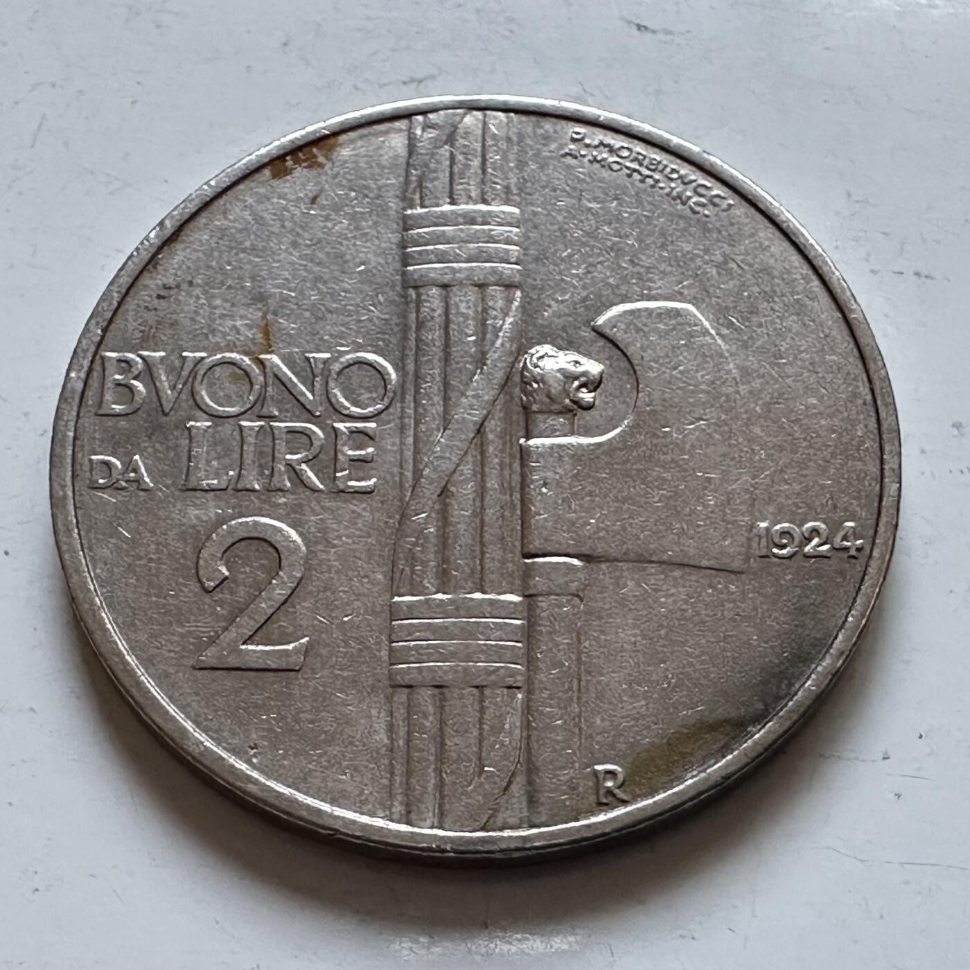 🌹外币初藏🌹🐯2025年第147场  每周二四六晚8️⃣点 接代拍 意大利1924年2里拉