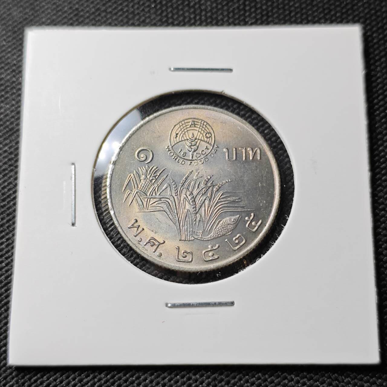 KK钱币收藏小铺 《套币 好品/批量散币专场》  2月预留时间 周末发货  泰国1泰铢FAO纪念币 好品