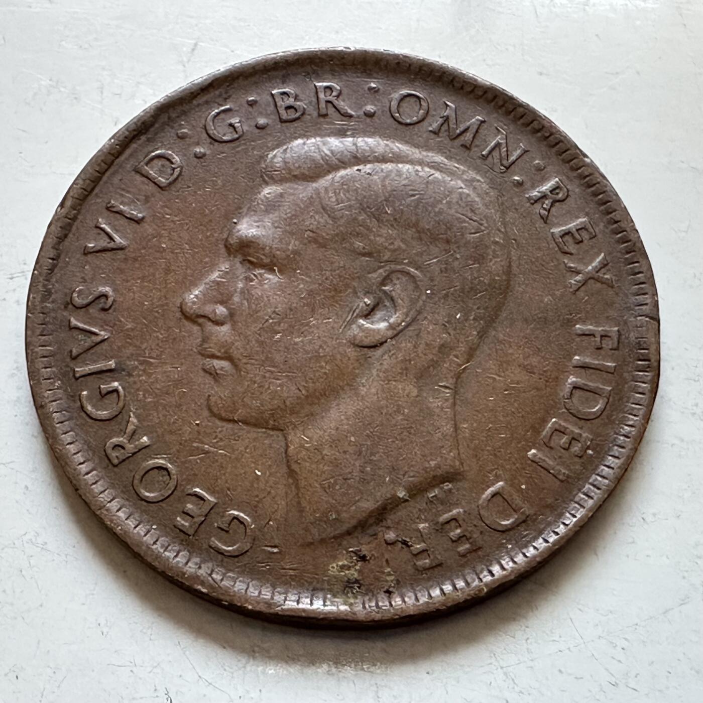 🌹外币初藏🌹🐯2025年第147场  每周二四六晚8️⃣点 接代拍 澳大利亚1951年一便士