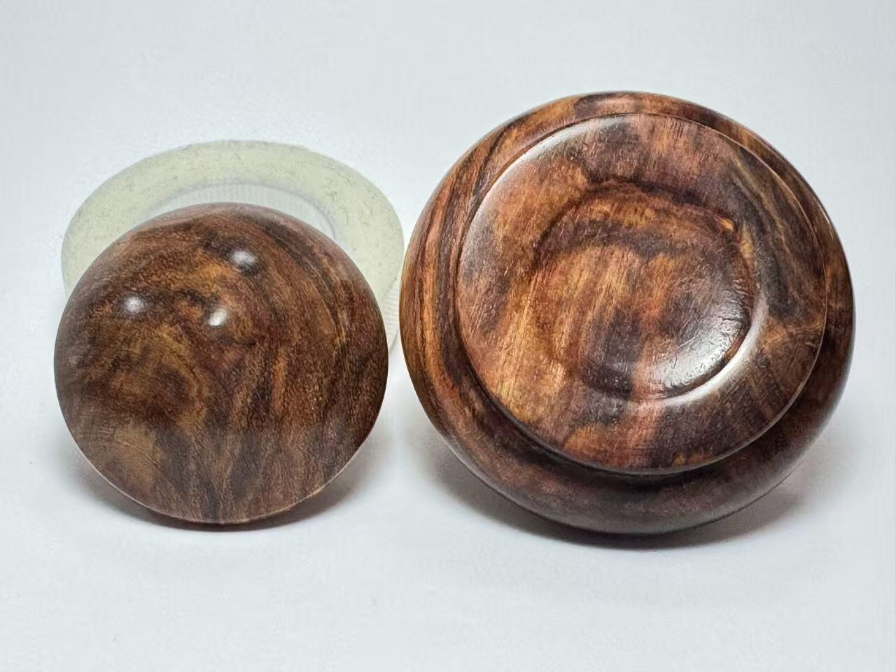 零元拍：海南黄花梨 手把件 品香罐，尺寸约：4×5.8CM 壶