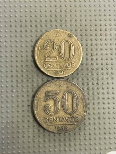 2025年第150场各国散币拍卖（总第150场） - 巴西1946年2枚