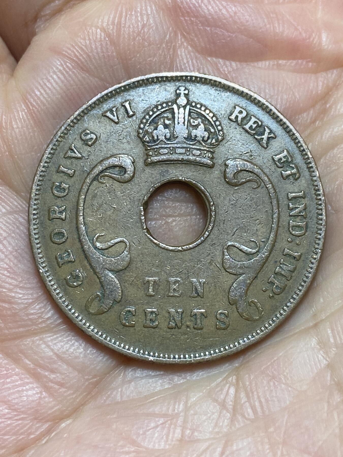 2026年第一场(总第一百七十场）外国好品散币场(免佣金) 英属东非1942年10分(乔治六世第二版，首发年)