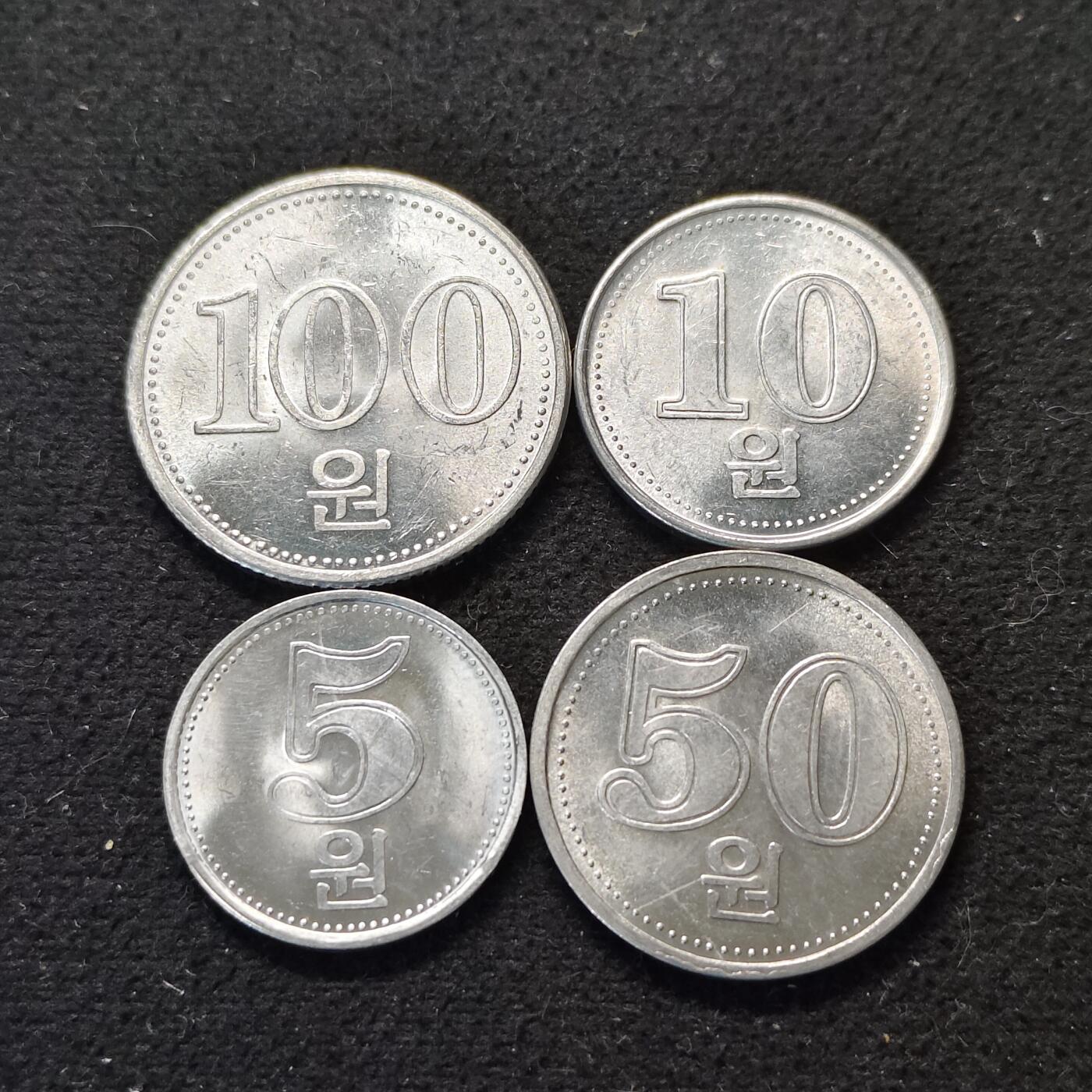 【全场包邮】纯粹捡漏拍490场（免费代拍第27场） 朝鲜2005年原光4枚套币