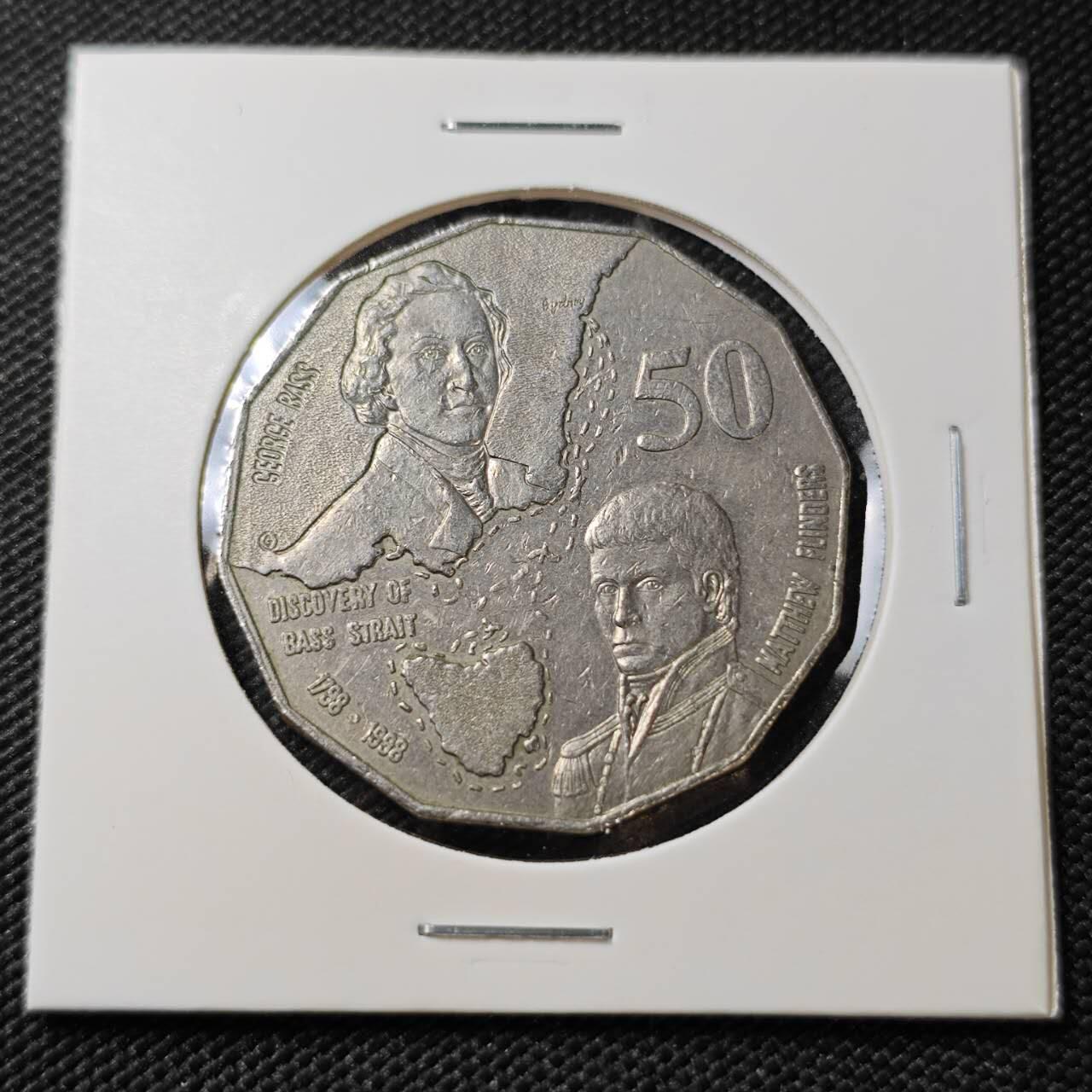 KK钱币收藏小铺 《套币 好品/批量散币专场》  2月预留时间 周末发货  1998 澳大利亚50便士纪念币