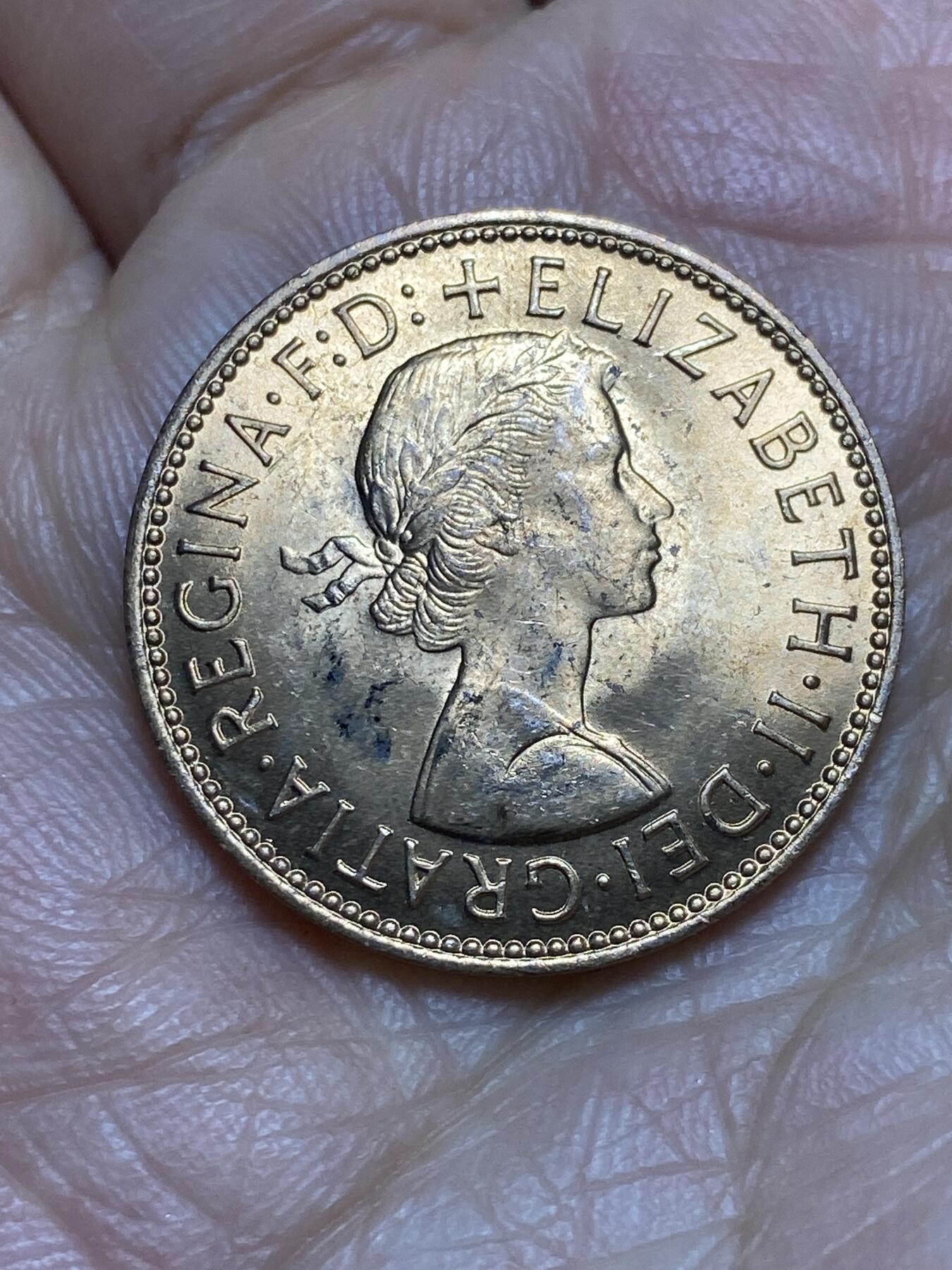 2026年第一场(总第一百七十场）外国好品散币场(免佣金) 原光好品–英国🇬🇧1967年半便士(伊丽莎白二世青年桂冠第二版，普制币关门年)