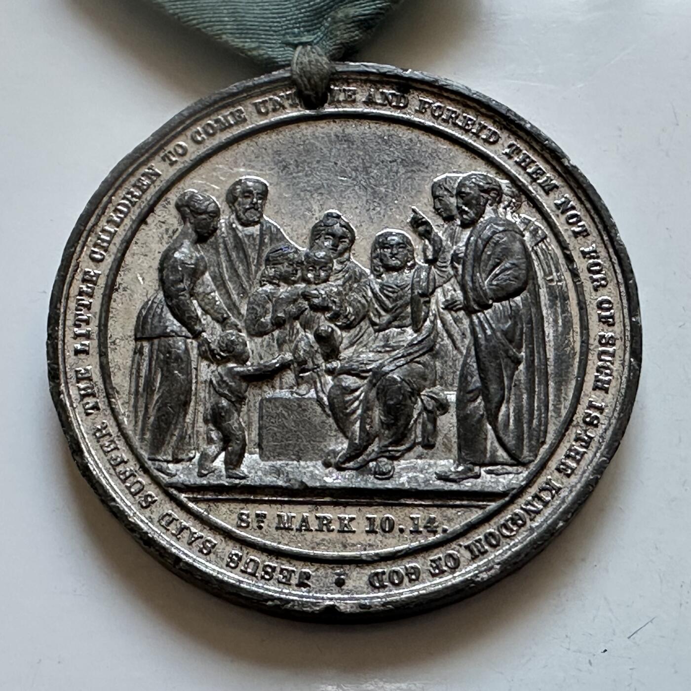 🌹外币初藏🌹🐯2025年第147场  每周二四六晚8️⃣点 接代拍 英国1880年伍尔弗汉普顿主日学校百年纪念章 43.3毫米