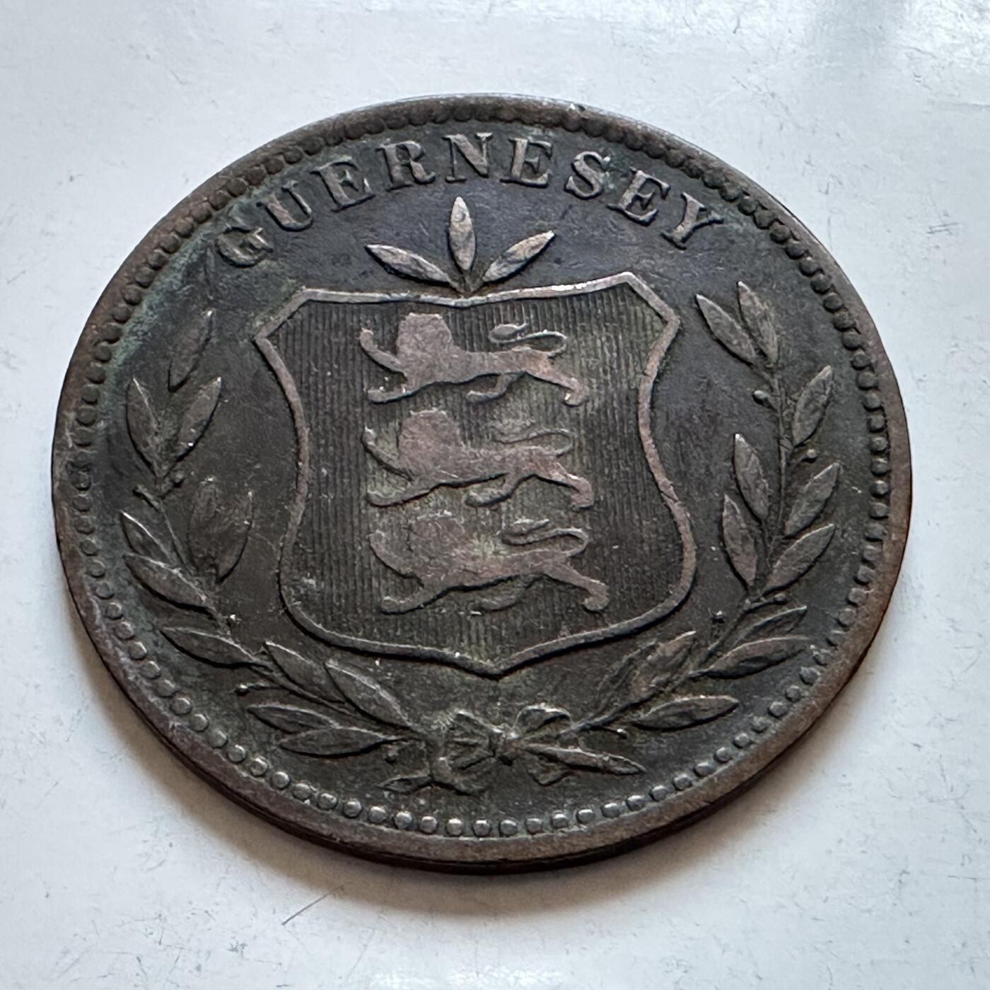 🌹外币初藏🌹🐯2025年第147场  每周二四六晚8️⃣点 接代拍 根西岛1903年八道布