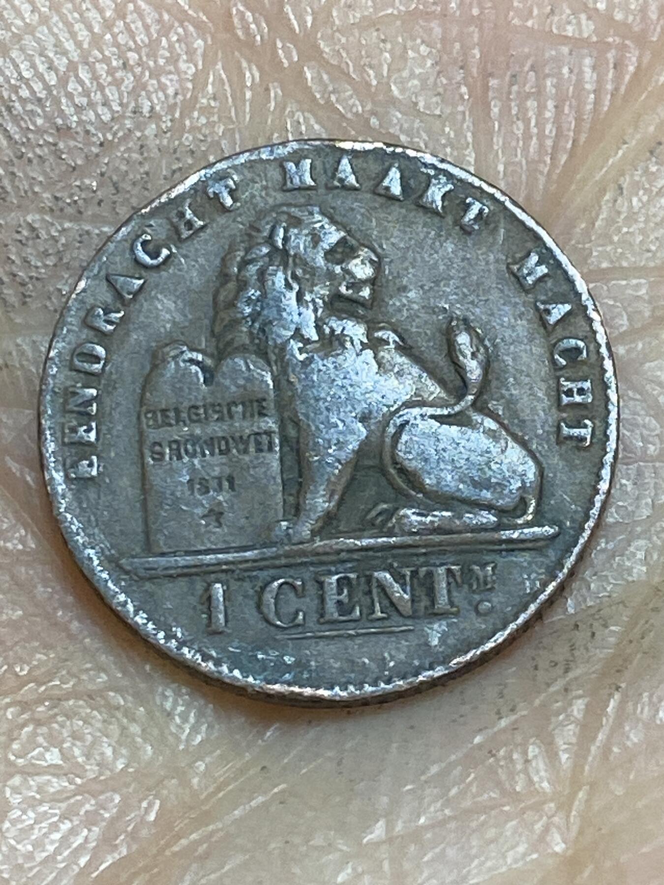 2026年第一场(总第一百七十场）外国好品散币场(免佣金) 比利时🇧🇪1907年1分(利奥波德二世时期，荷语版)