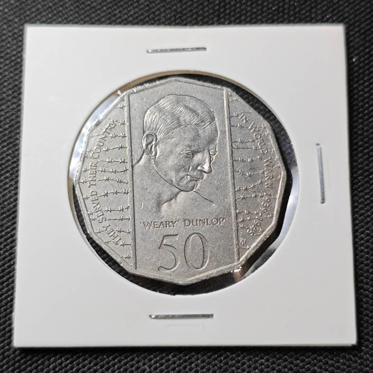 KK钱币收藏小铺 《套币 好品/批量散币专场》  2月预留时间 周末发货 1995  澳大利亚50便士纪念币