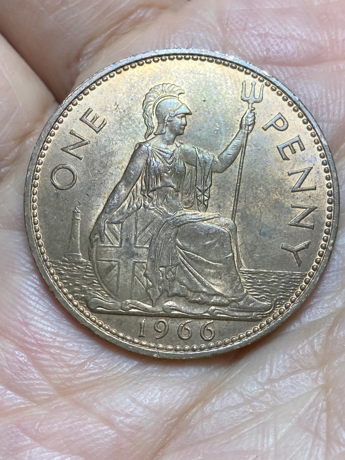 2026年第一场(总第一百七十场）外国好品散币场(免佣金) 原光好品–英国🇬🇧1966年1便士(伊丽莎白二世青年桂冠第二版)