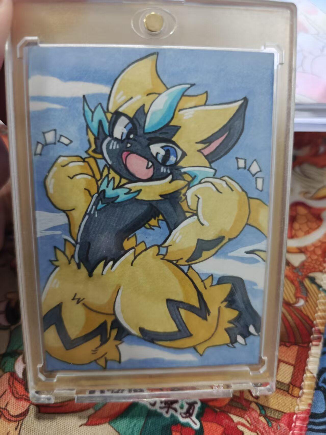 寸草不生拍卖 第十七期  手绘 比卡丘