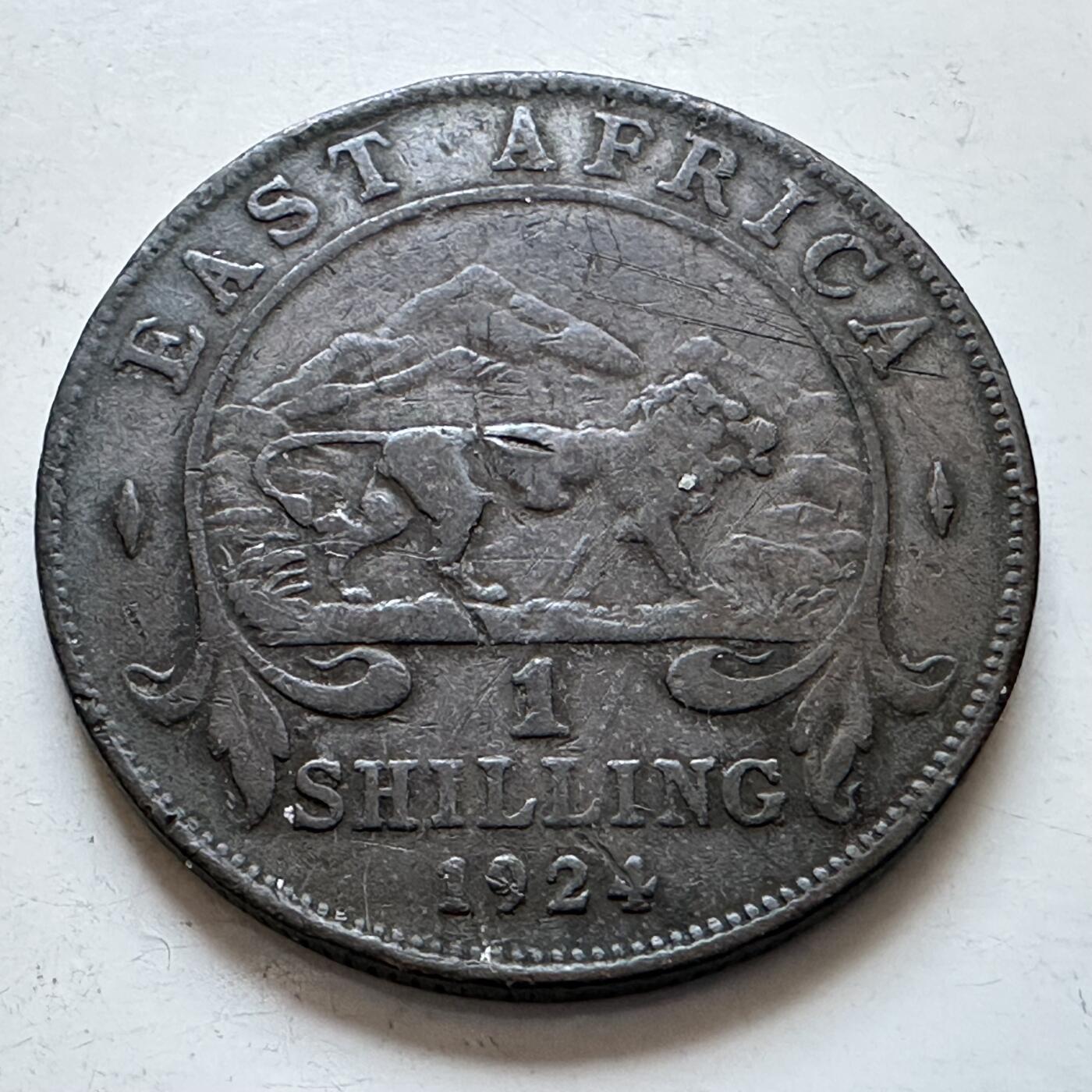 🌹外币初藏🌹🐯2025年第147场  每周二四六晚8️⃣点 接代拍 英属东非1924年1先令银币