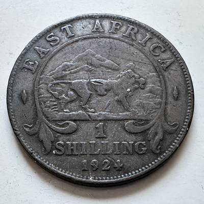 🌹外币初藏🌹🐯2025年第147场  每周二四六晚8️⃣点 接代拍 - 英属东非1924年1先令银币