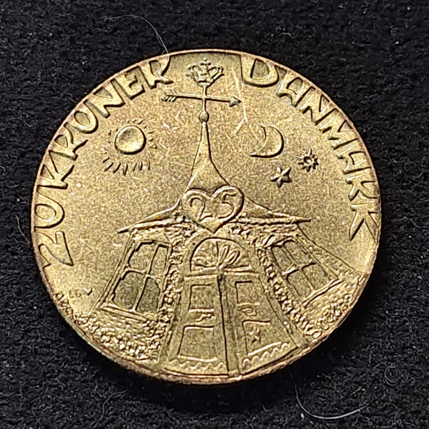 【全场包邮】纯粹捡漏拍490场（免费代拍第27场） 丹麦1992年20克朗女王银婚纪念币