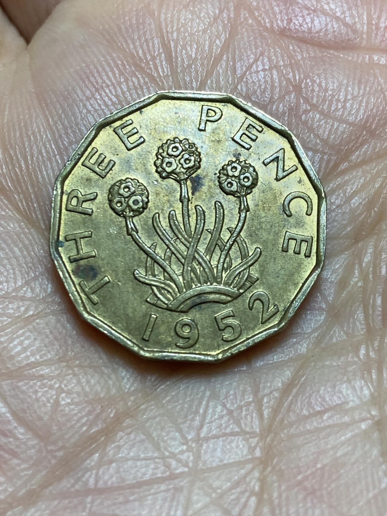 2026年第一场(总第一百七十场）外国好品散币场(免佣金) 英国🇬🇧1952年3便士(乔治六世逝世年，第二版关门年)