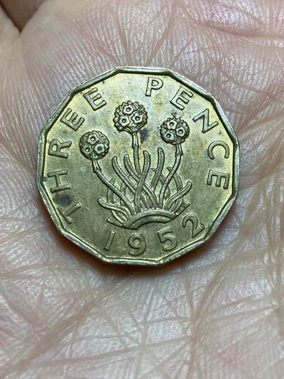 2026年第一场(总第一百七十场）外国好品散币场(免佣金) - 英国🇬🇧1952年3便士(乔治六世逝世年，第二版关门年)