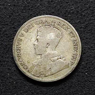 【全场包邮】纯粹捡漏拍490场（免费代拍第27场） - 加拿大1917年乔治五世25分（23.62毫米5.83克）银币