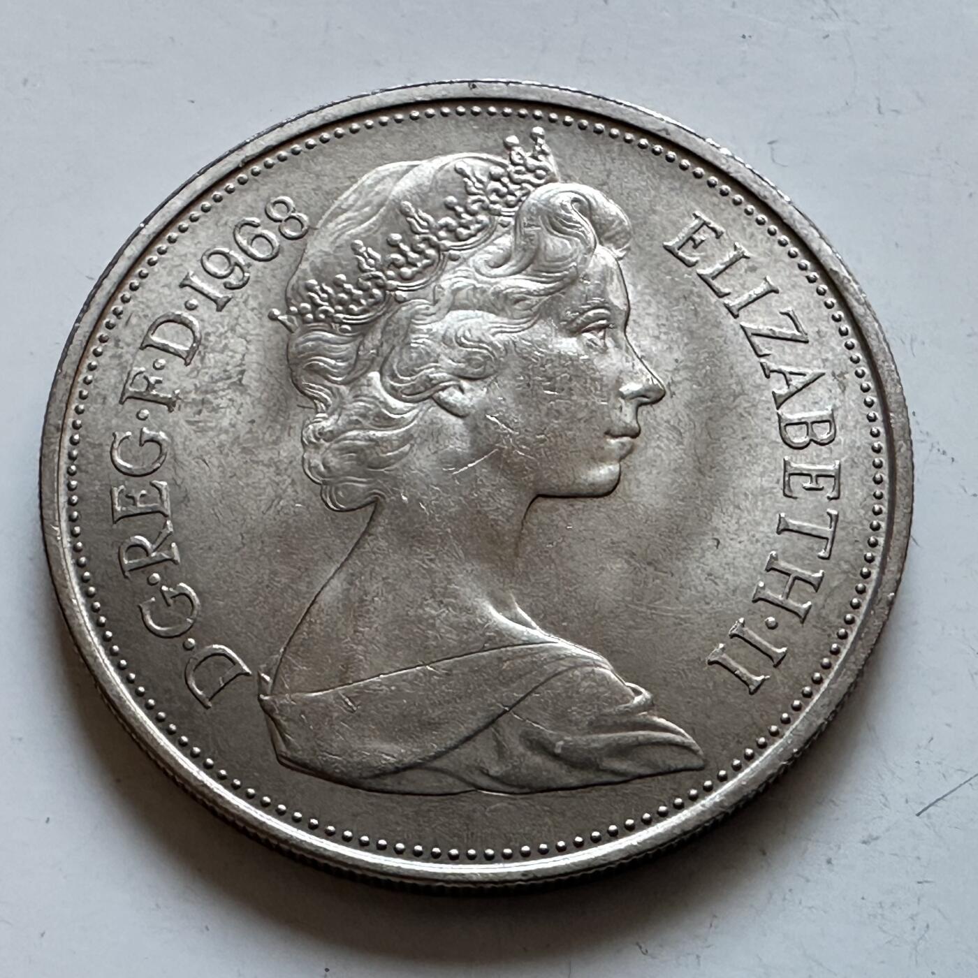 🌹外币初藏🌹🐯2025年第147场  每周二四六晚8️⃣点 接代拍 英国1968年10便士