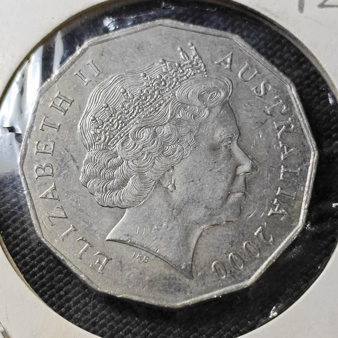 KK钱币收藏小铺 《套币 好品/批量散币专场》  2月预留时间 周末发货 2000 澳大利亚50便士纪念币