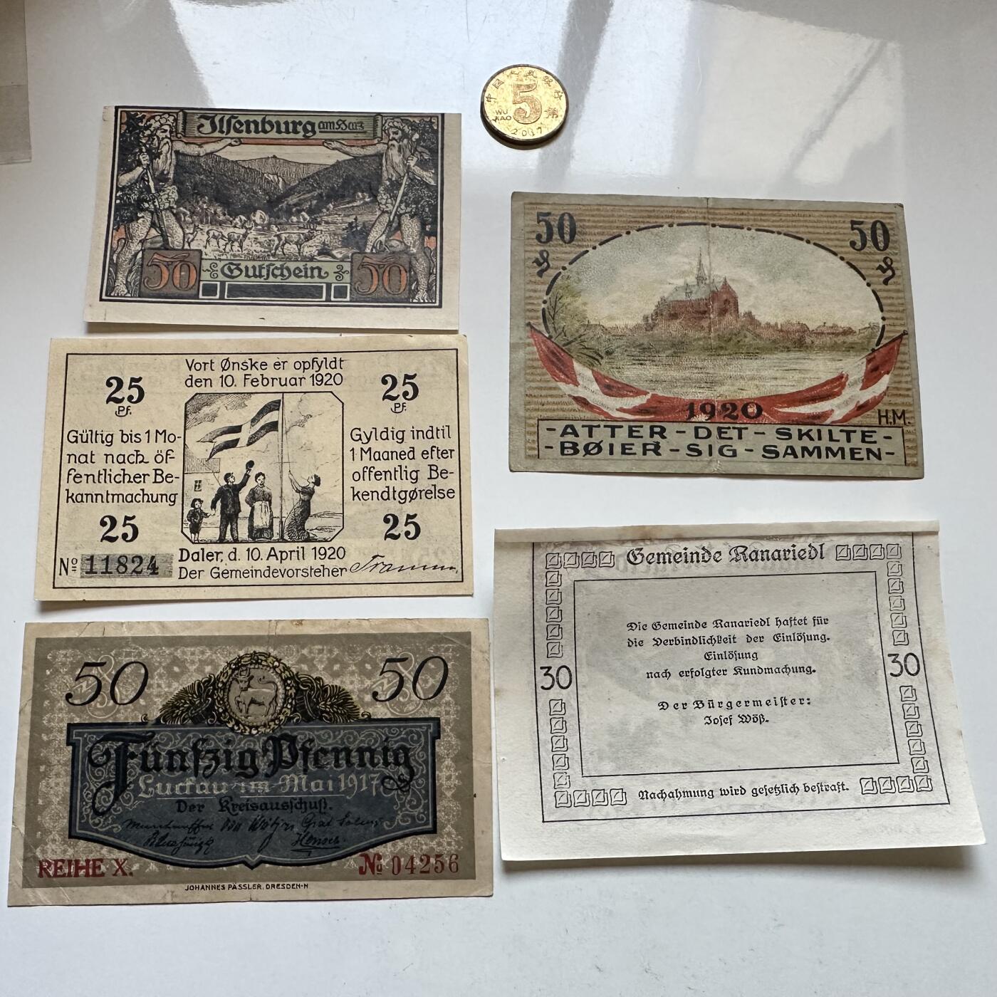 🌹外币初藏🌹🐯2025年第147场  每周二四六晚8️⃣点 接代拍 德国一战时期紧急币—10