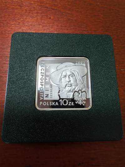 长老汇蛇年精选第八十九场拍卖 - 2009波兰艺术家切斯瓦夫·尼曼10兹罗提方形精制银币，14.14克925银，原厂盒