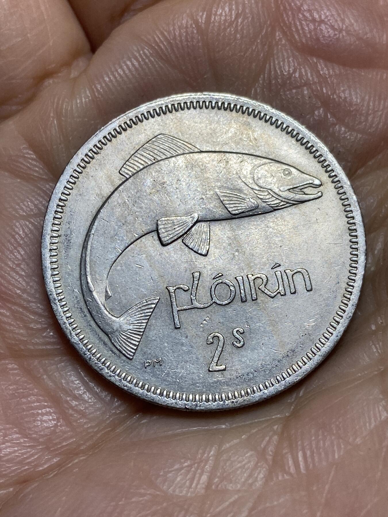 2026年第一场(总第一百七十场）外国好品散币场(免佣金) 爱尔兰🇮🇪1964年1弗洛林(等值2先令，共和国时期第一套第二版)