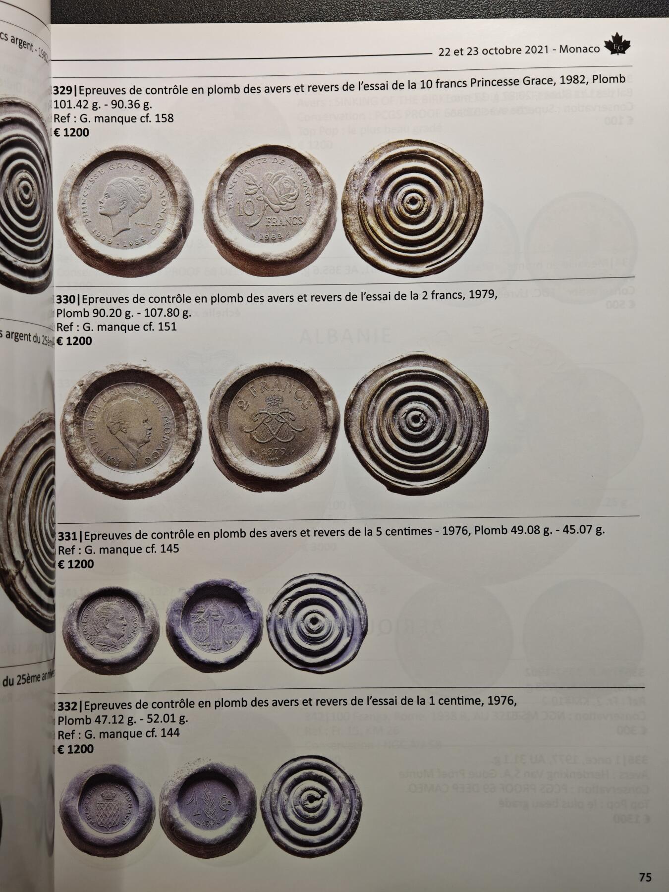 【德藏】世界币章拍卖第159期(元旦专场拍卖) 97新 2021年 MONACO钱币拍卖会图录 全彩铜板纸印刷 全书约368页