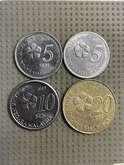 2025年第149场各国散币拍卖（总第149场） - 马来西亚新版4枚