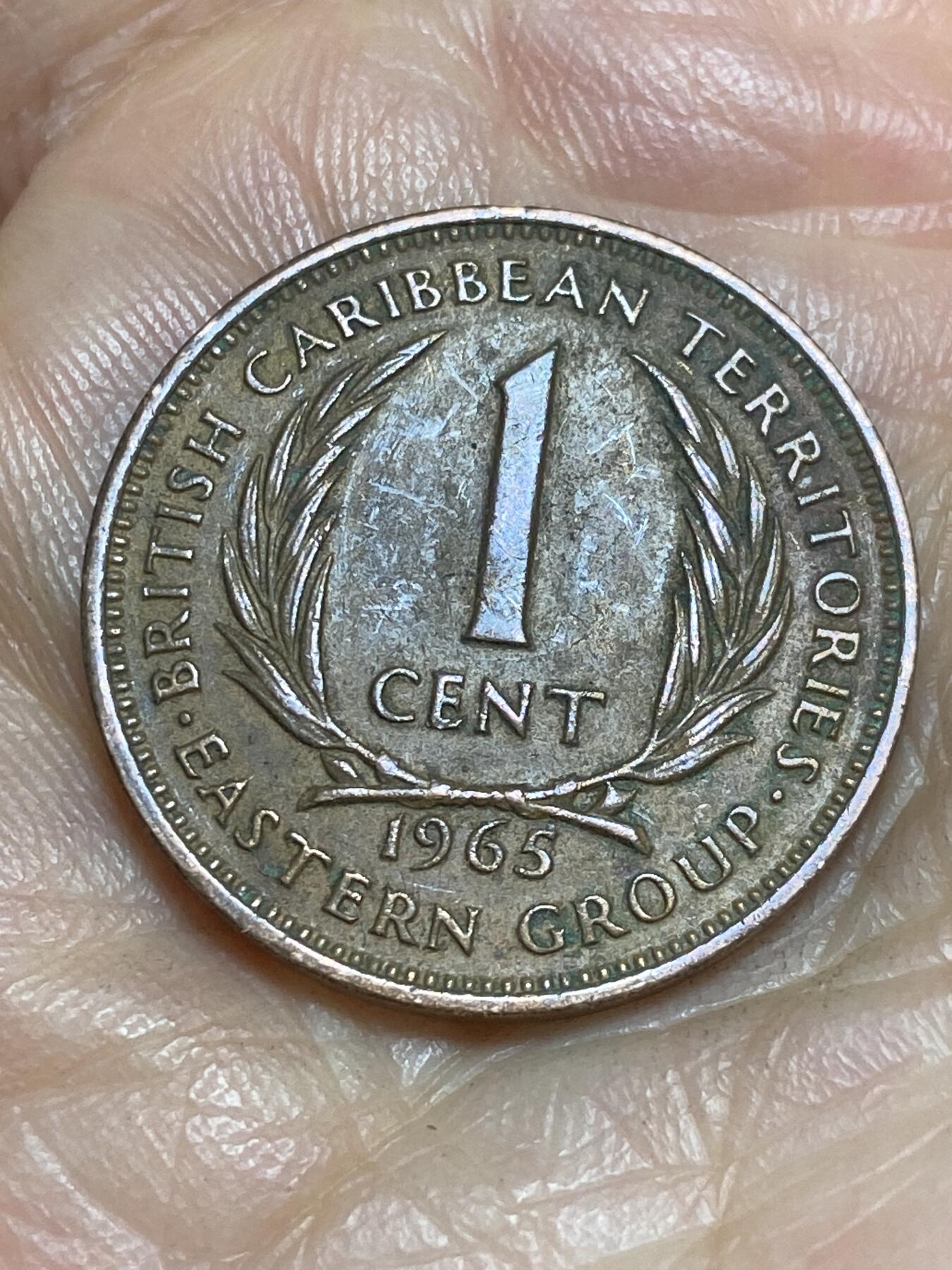 2026年第一场(总第一百七十场）外国好品散币场(免佣金) 英属加勒比1965年1分(伊丽莎白二世青年带冠)