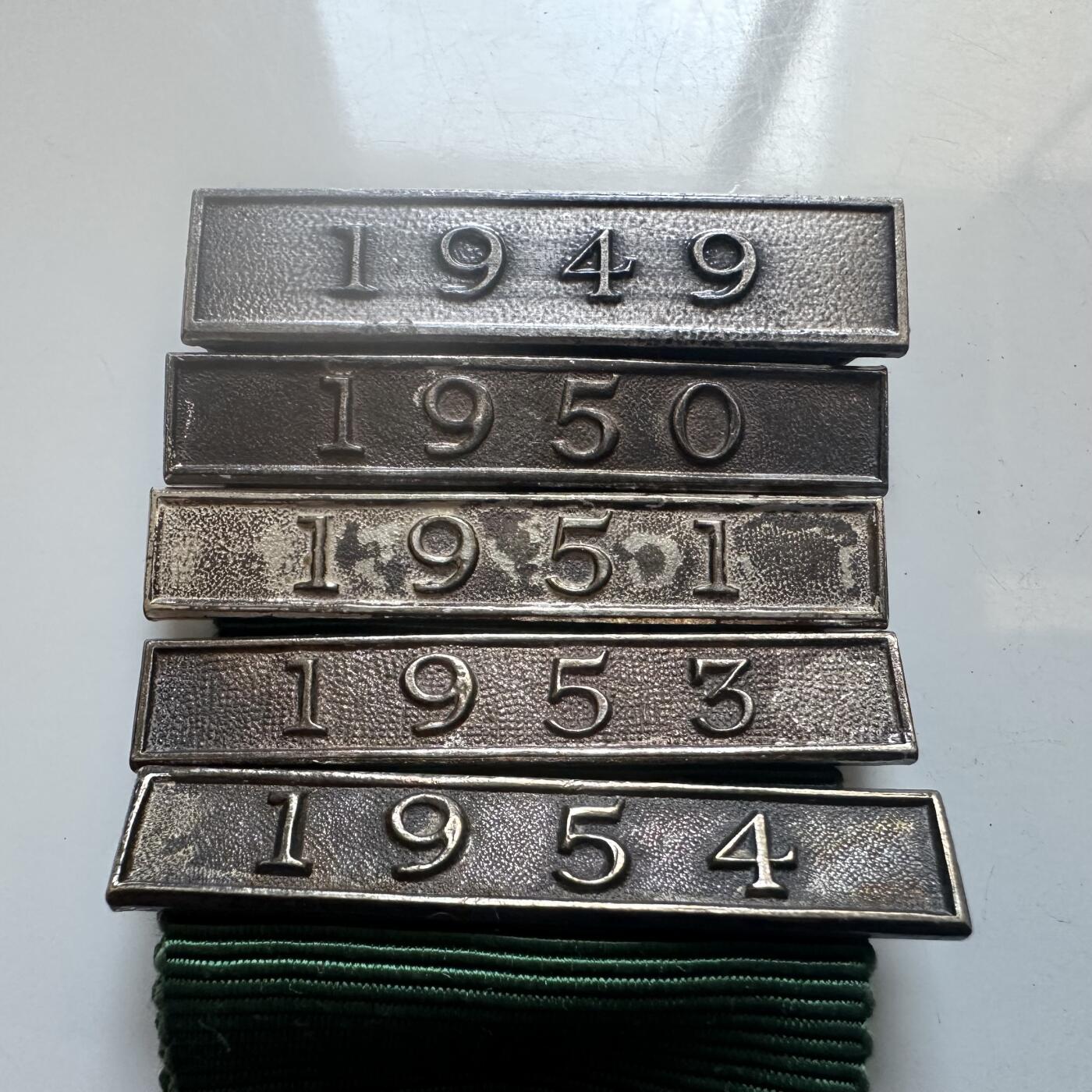 🌹外币初藏🌹🐯2025年第147场  每周二四六晚8️⃣点 接代拍 英国皇家事故预防协会1949-1954年颁发的5年安全驾驶竞赛奖章 铜镍配红珐琅