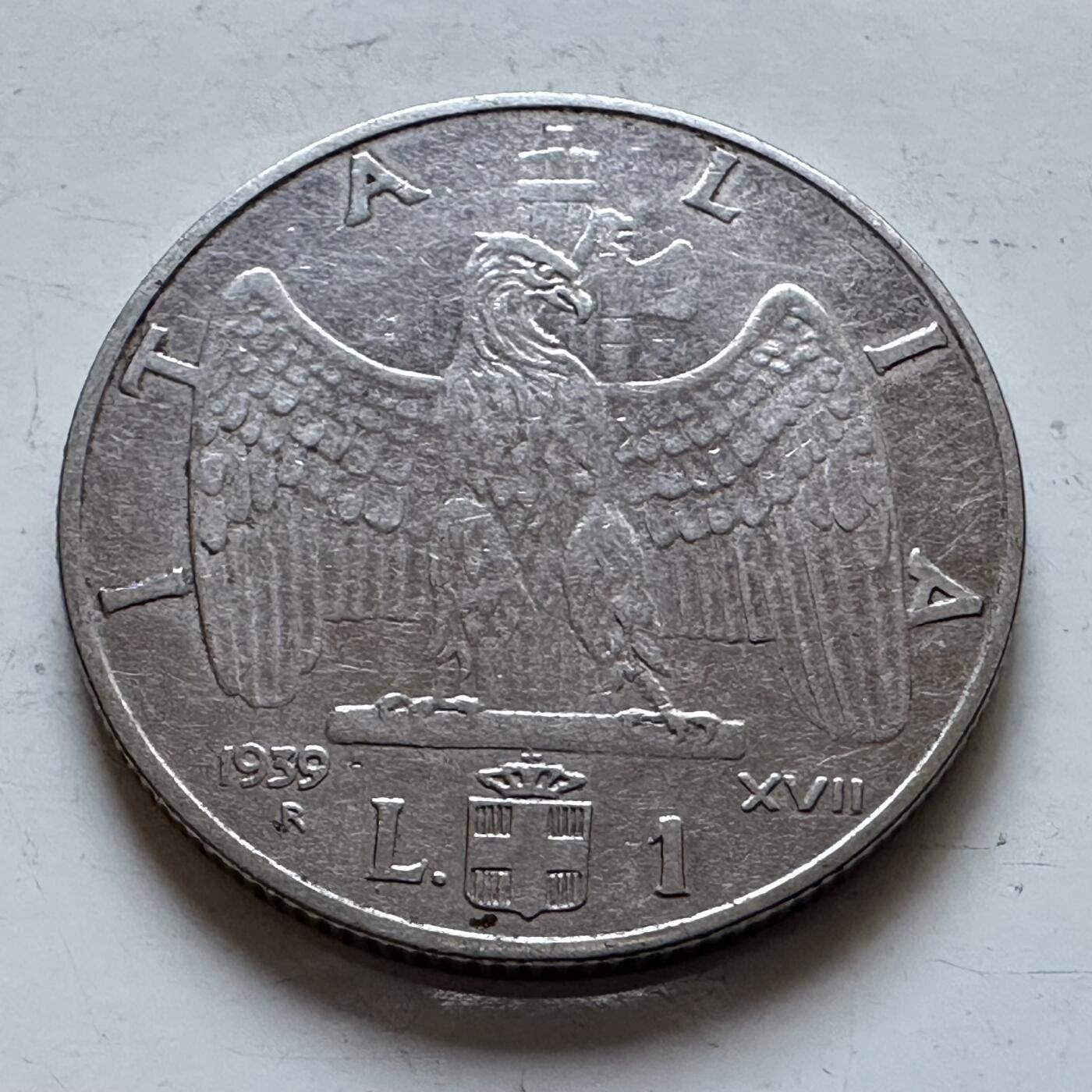 🌹外币初藏🌹🐯2025年第147场  每周二四六晚8️⃣点 接代拍 意大利1939年一里拉