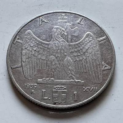 🌹外币初藏🌹🐯2025年第147场  每周二四六晚8️⃣点 接代拍 - 意大利1939年一里拉