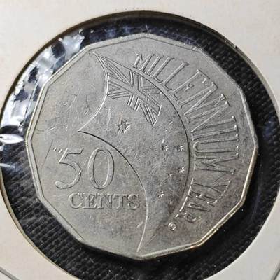 KK钱币收藏小铺 《套币 好品/批量散币专场》  2月预留时间 周末发货 - 2000 澳大利亚50便士纪念币
