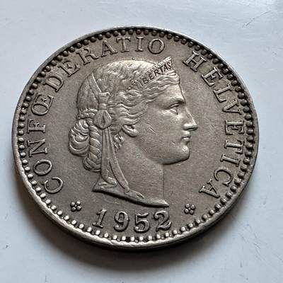 🌹外币初藏🌹🐯2025年第147场  每周二四六晚8️⃣点 接代拍 - 瑞士1952年20分