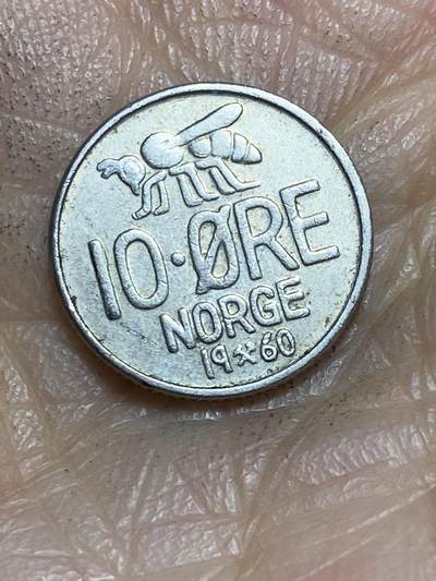 2026年第一场(总第一百七十场）外国好品散币场(免佣金) - 挪威🇳🇴1960年10欧尔(奥拉夫五世第一版)