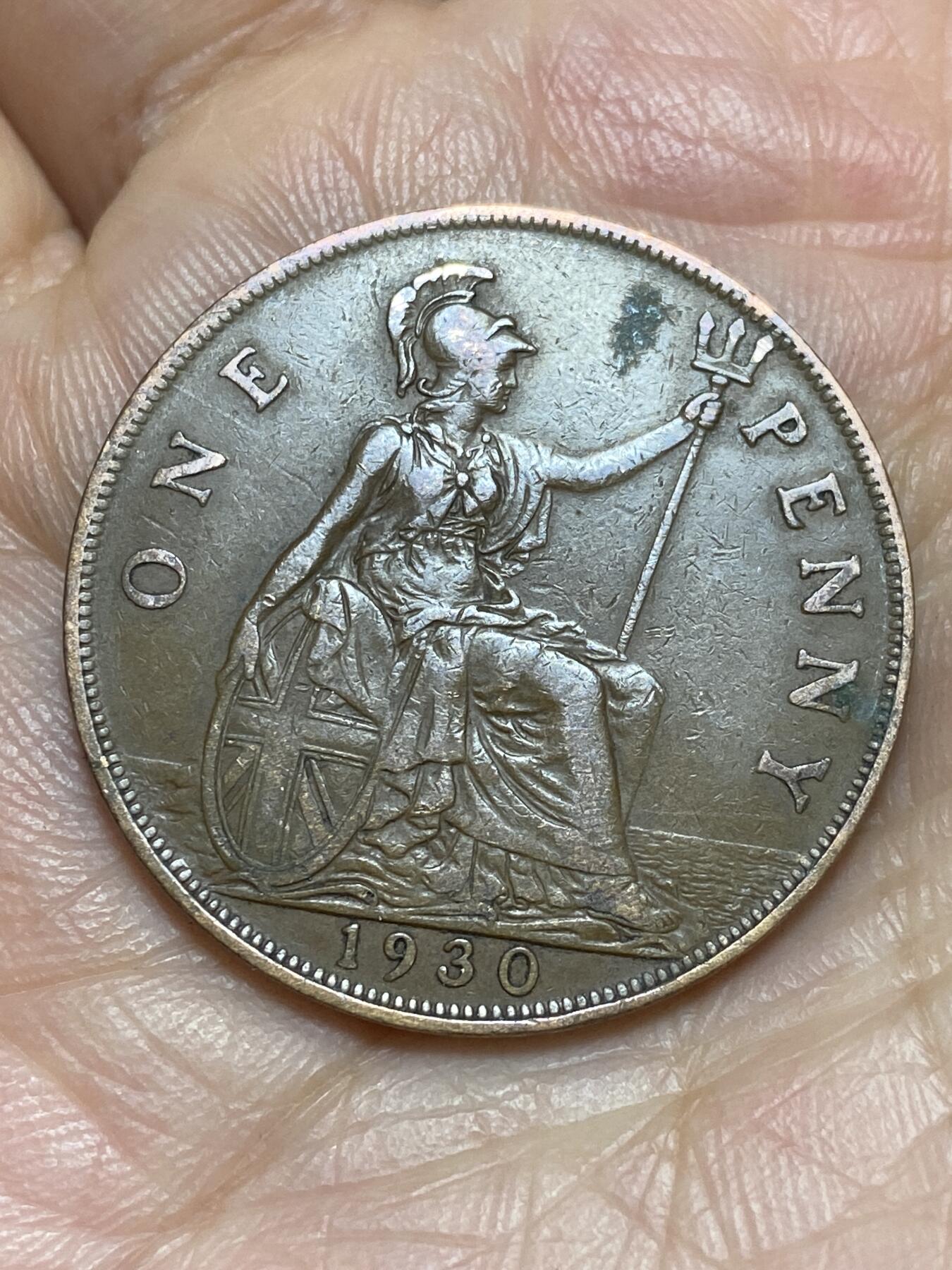 2026年第一场(总第一百七十场）外国好品散币场(免佣金) 英国🇬🇧1930年1便士(乔治五世第三版)