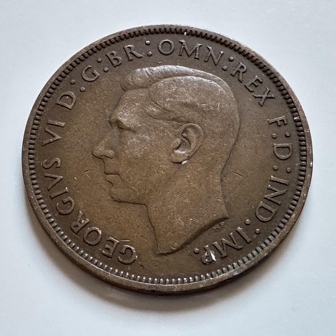 🌹外币初藏🌹🐯2025年第147场  每周二四六晚8️⃣点 接代拍 英国1938年一便士 b