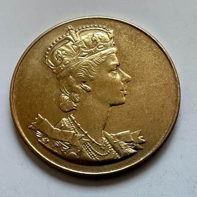 🌹外币初藏🌹🐯2025年第147场  每周二四六晚8️⃣点 接代拍 - 英国1953年女王登基纪念章 33.4毫米