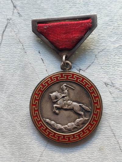 苏联蒙古勋章钱币 - 蒙古战功奖章针版