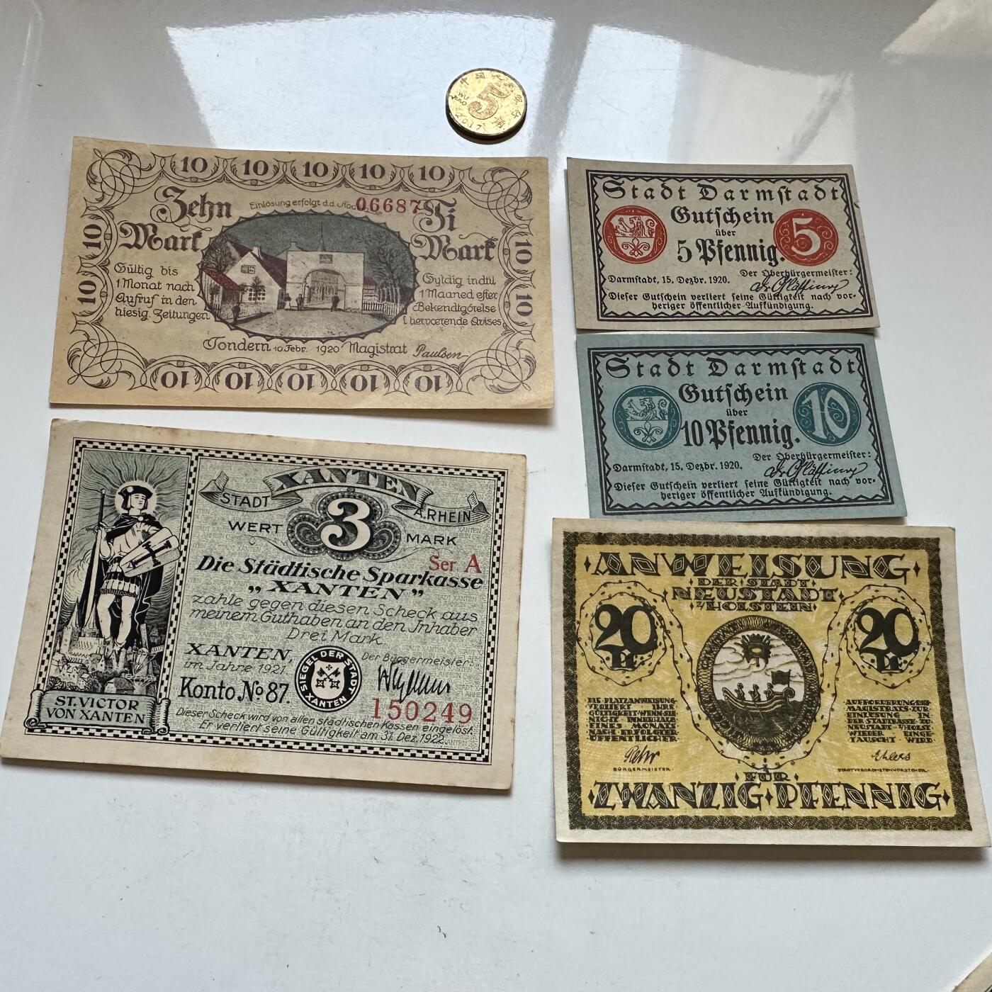 🌹外币初藏🌹🐯2025年第147场  每周二四六晚8️⃣点 接代拍 德国一战时期紧急币—6