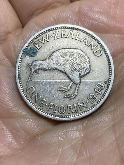 2026年第一场(总第一百七十场）外国好品散币场(免佣金) - 少见年份–新西兰🇳🇿1949年1弗洛林(乔治六世第三版)