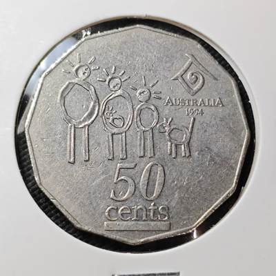 KK钱币收藏小铺 《套币 好品/批量散币专场》  2月预留时间 周末发货 - 1994  澳大利亚50便士纪念币