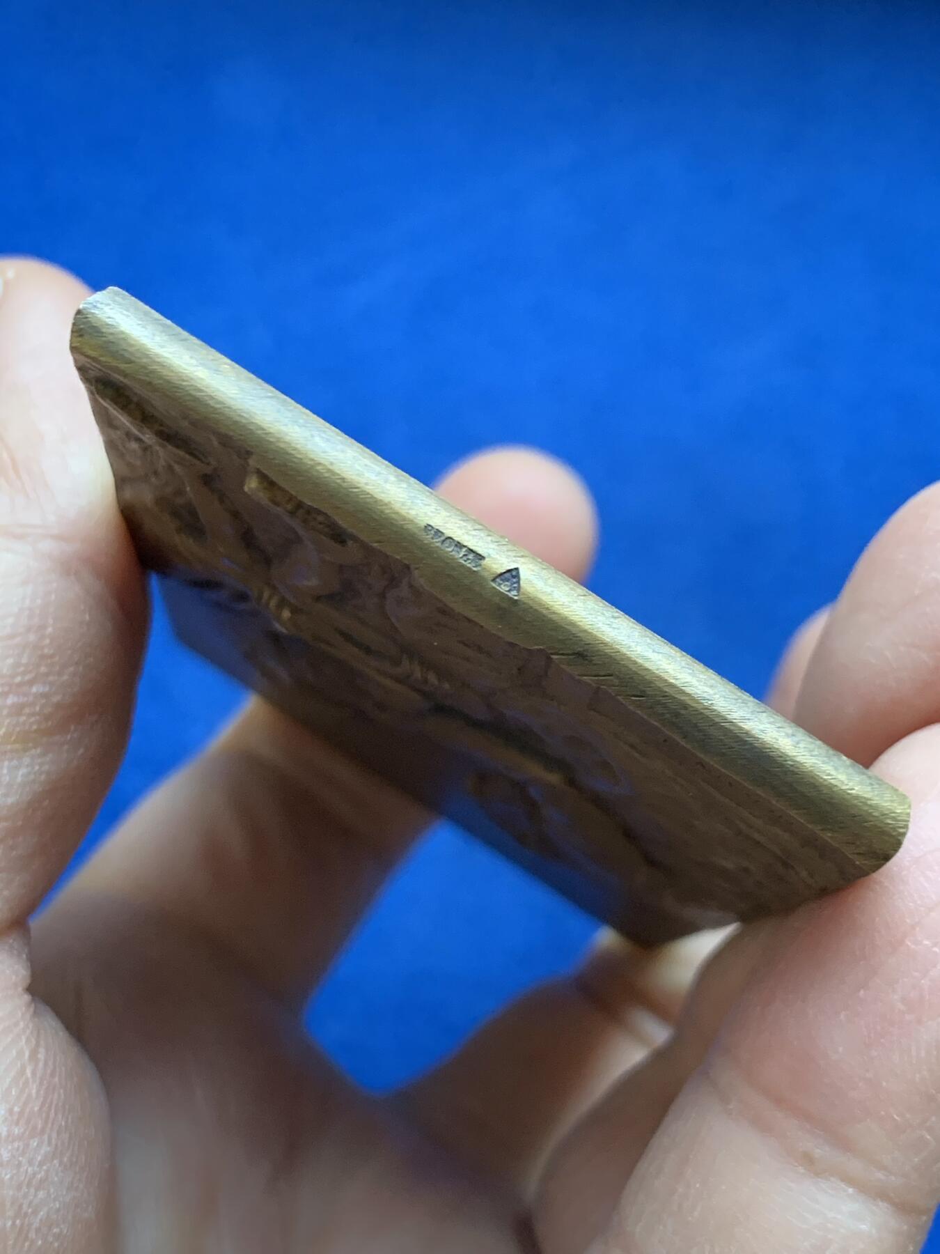 《竞宝斋》第452场 周日，周一 2场连拍 （全场包邮，欢迎送拍） 名家De Herain1927年作比利时医学教授M·拉努瓦纪念大铜章 129.9克 50*75.3mm 三角铜标 双面高浮雕