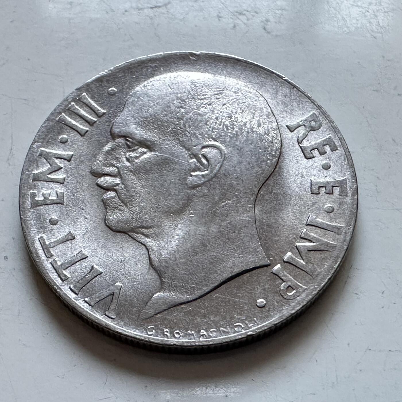 🌹外币初藏🌹🐯2025年第147场  每周二四六晚8️⃣点 接代拍 意大利1940年20分 原光品