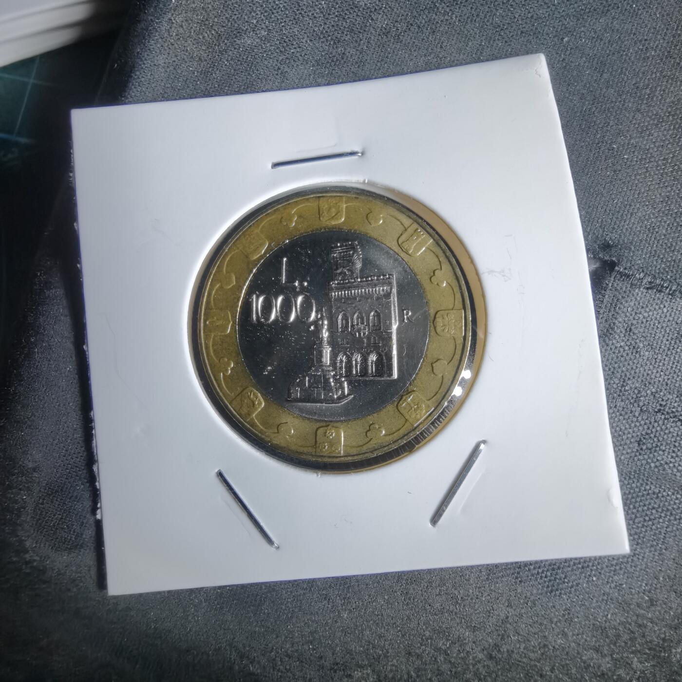 沼泽如烟--第949场 圣马力诺1997年1000里拉纪念币