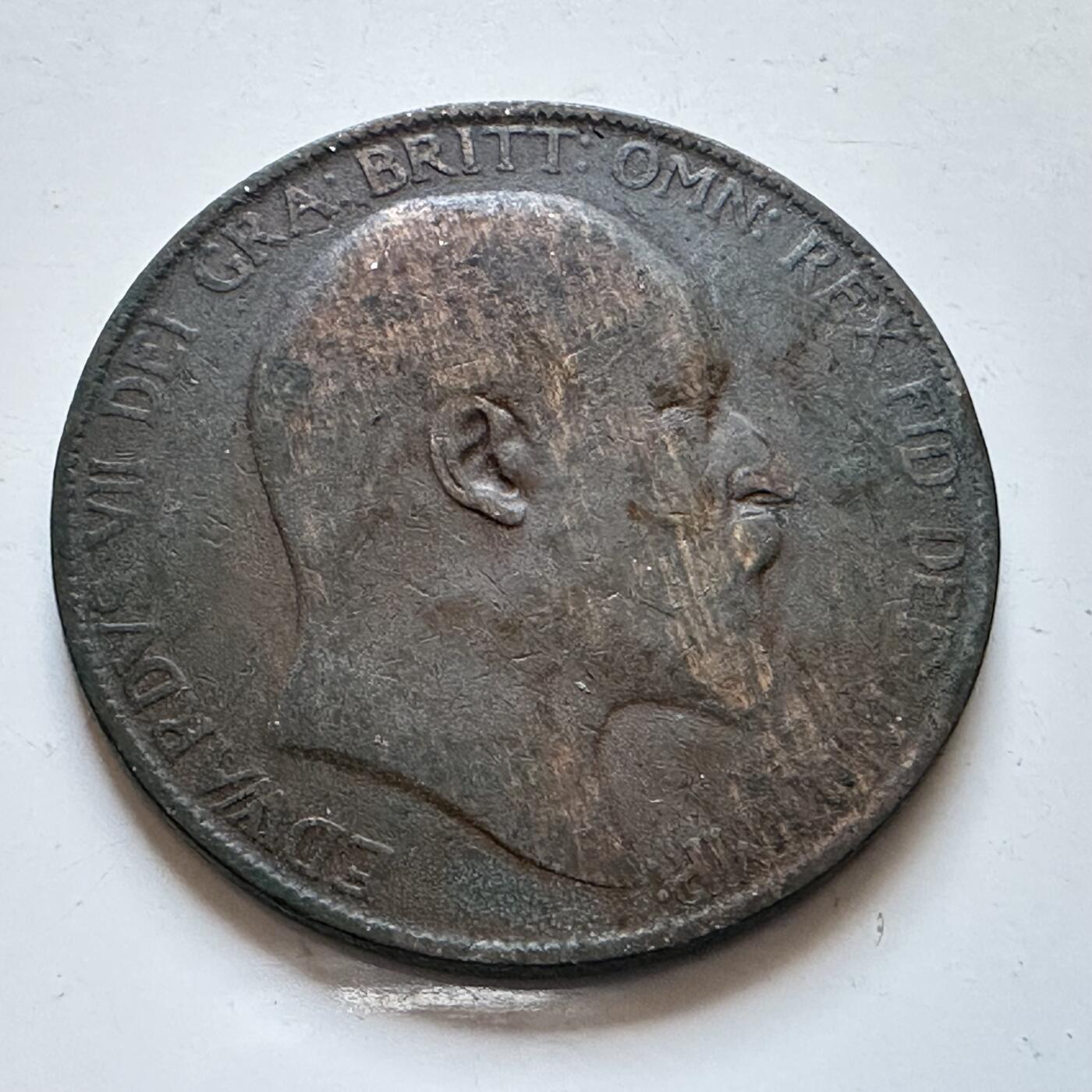 🌹外币初藏🌹🐯2025年第147场  每周二四六晚8️⃣点 接代拍 英国1907年一便士