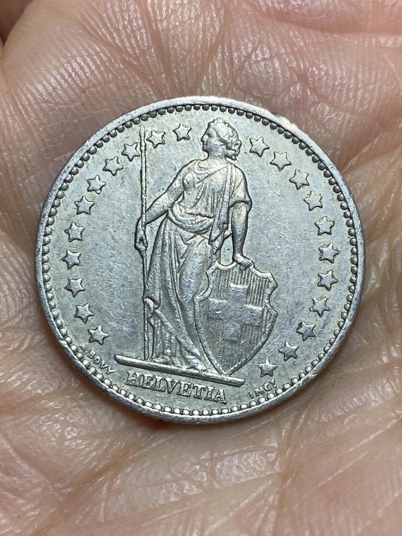 2026年第一场(总第一百七十场）外国好品散币场(免佣金) 少见好品–瑞士🇨🇭1982单年份1法郎(第四版，Medal–章型币)